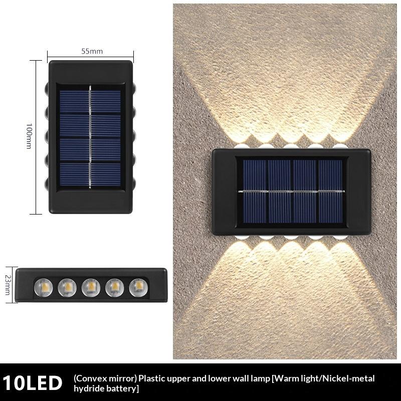 Solar LED Wall Lamp Outdoor Waterproof Lighting Solution for Gardens