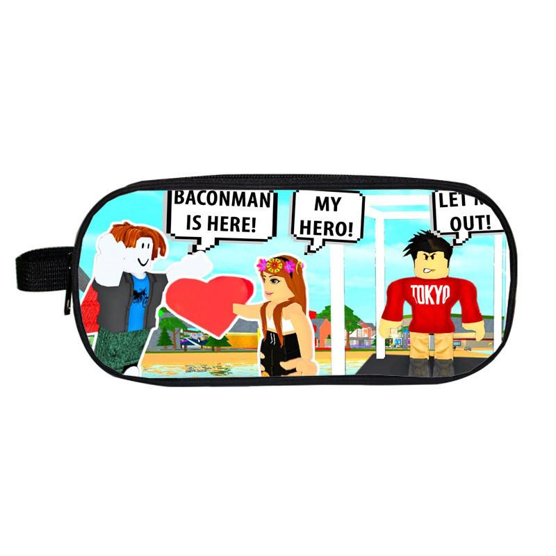 Roblox Cartoon Pencil Case For Boys And Girls With Durable Material**