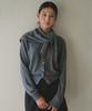 Lingseoul Cashmere Round Knit Cardigan-Melange