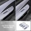 For Nissan N7 Primera Car Door Handle Silicone Mat Window Lifter Panel Switch Button Protective Pad Interior Accessories