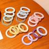 Portable Phone Line Hair Ring Gradient Color Hair Loop Elastic Hair Rope  Girl Daily Hairstyle
