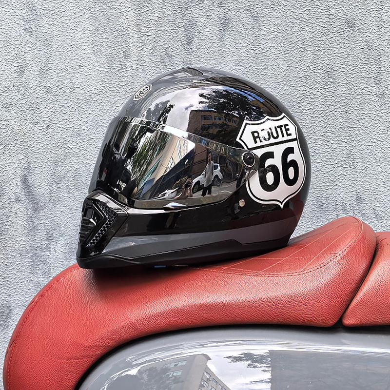 ORZ retro motorcycle helmet, American cruise full helmet, motorcycle with free brim