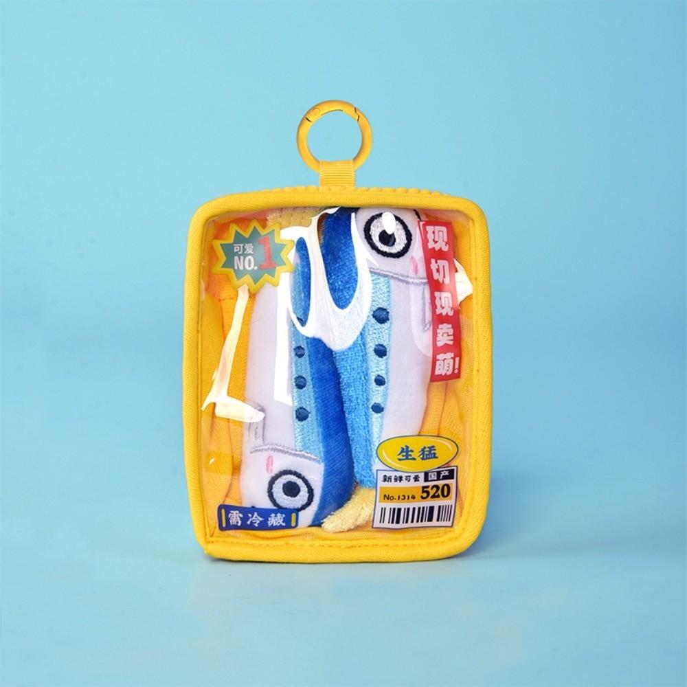 Salmon Seafood Platter Pendant Fish Fillets Mini Hanging Doll Bag  Aquarium Gift