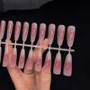 30 Piezas Color Nude Degradado Uñas Postizas Presionar Rápido Extensión Mate Uñas Postizas Portátiles Naturales Multiestilo Puntas de Uñas de Cobertura Completa