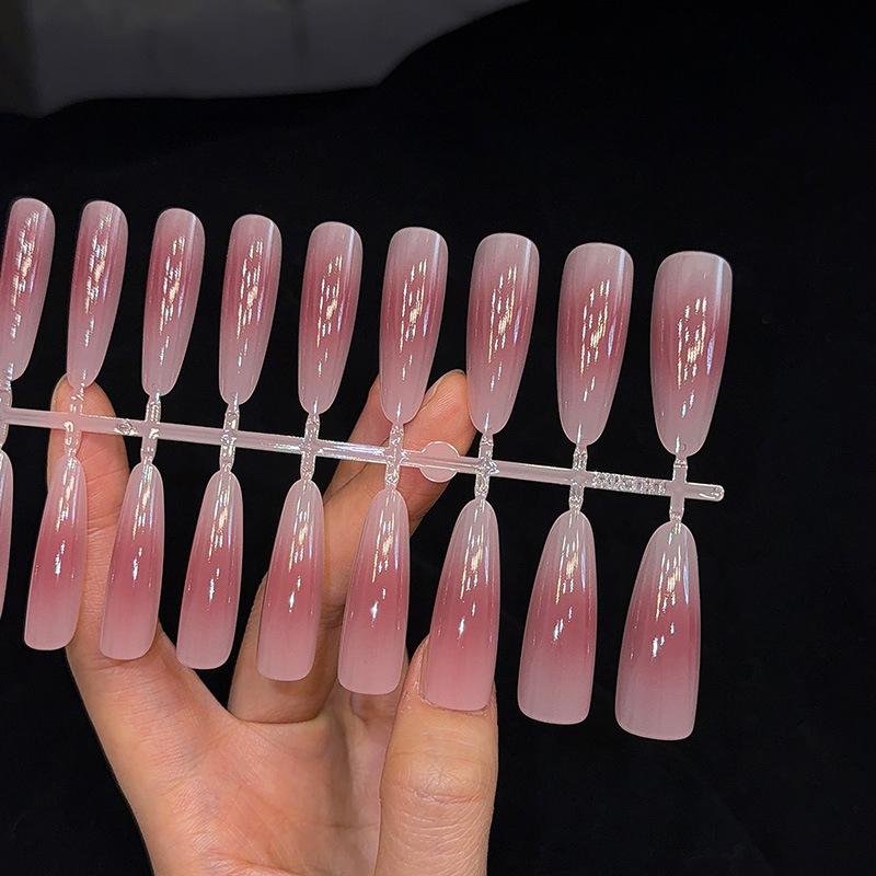 30 Piezas Color Nude Degradado Uñas Postizas Presionar Rápido Extensión Mate Uñas Postizas Portátiles Naturales Multiestilo Puntas de Uñas de Cobertura Completa