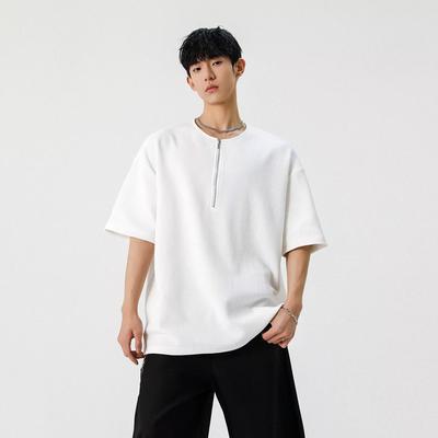 Short Sleeve T-shirt Men's Fashion Brand Summer Loose Half Sleeve 2024 New Internet Celebrity Fashion Ins Simple Printed Top