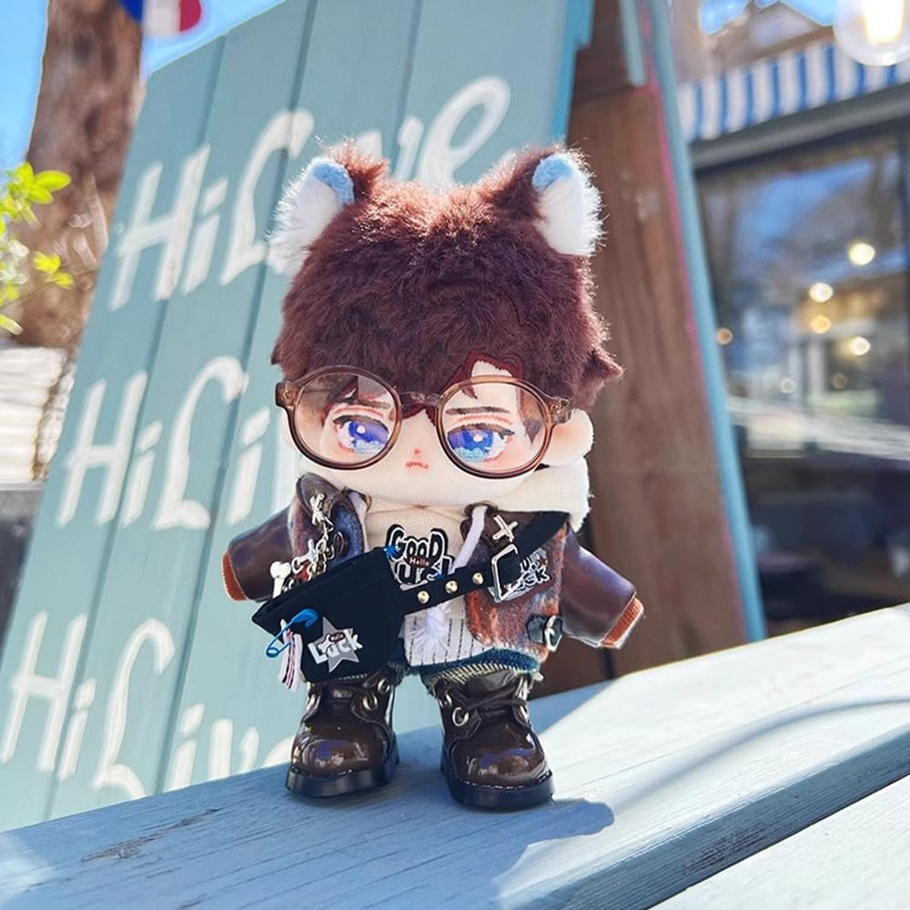 niannyyhouse ripped vintage cool 20cm plush cotton hoodie, jacket, jeans, backpack, glasses, shoes, suit, 10cm, 15cm, toy, clothes, doll, accessories,