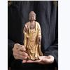 1PCS Purple Clay Buddha Shakyamuni Avalokitesvara Ksitigarbha Bodhisattva Home Worship Buddha Statue Crafts Ornament