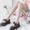 Doiaeskv Hollow Lace Mesh Stockings With Bottom Lolitapantyhose Lolita Retro Floral Vine White Black Fishnet Stockings For Women
