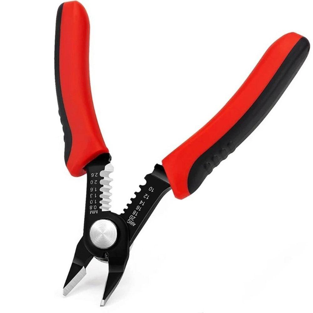 

High Carbon Steel Wire Cutting Pliers with Comfortable Grip Diagonal Pliers Cable Crimping червоний