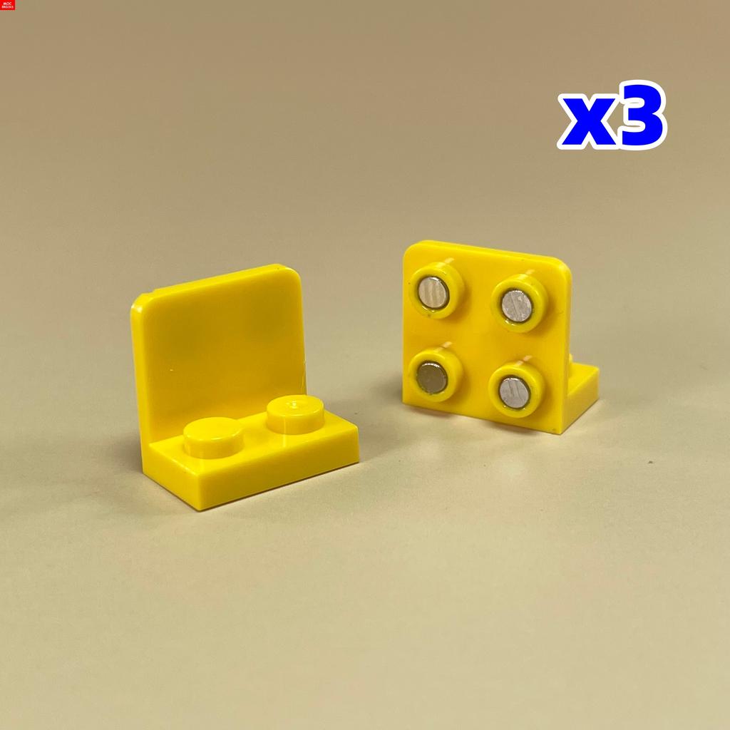 MOC Bricks Fridge Refrigerator Magnetic Brick 2x4 1x2-2x2 Sticker Educational Building Blocks Toys For Children Xmas Gifts