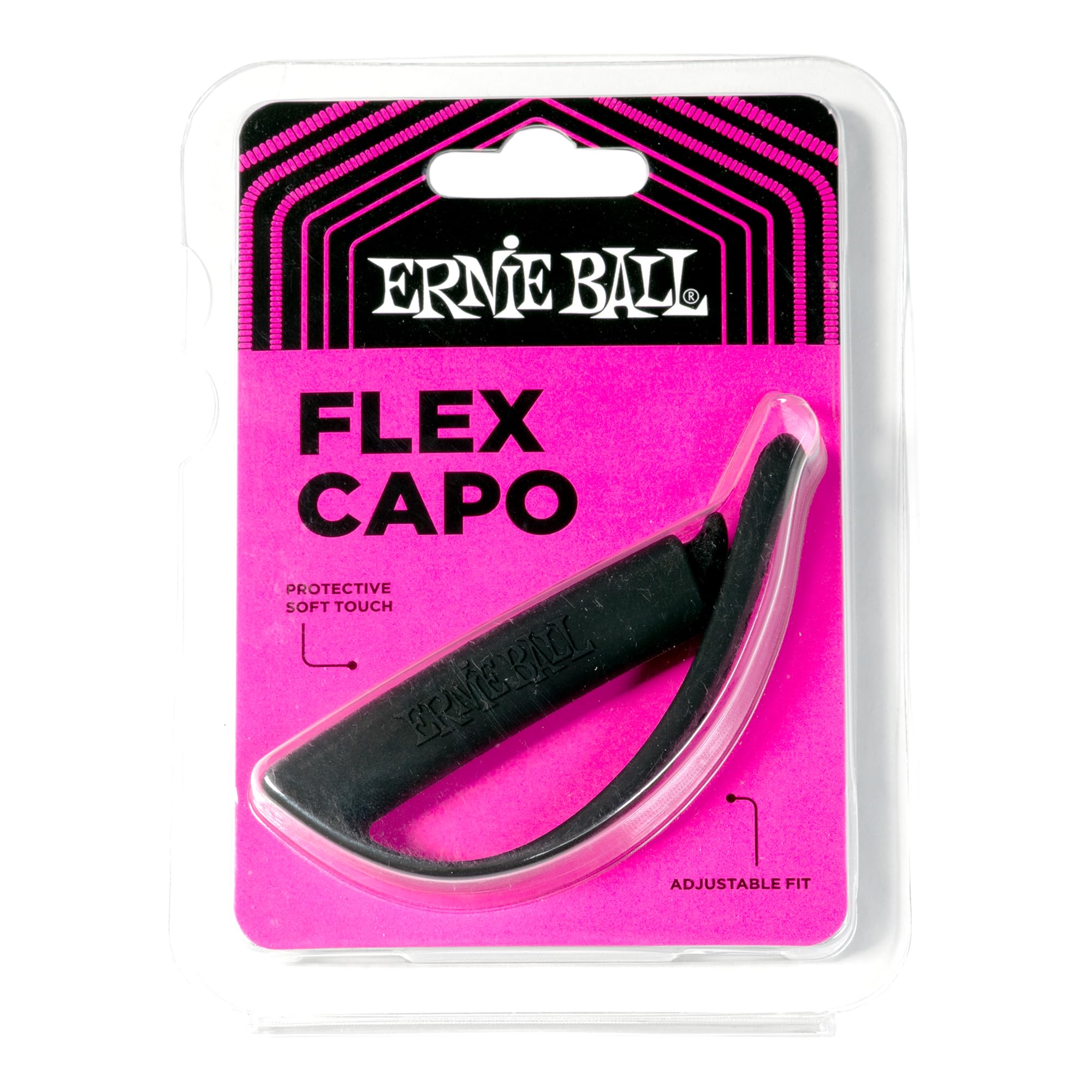 ERNIE BALL 9645 Guitar Capo Flex Capo Soft texture to protect the neck Lightweight Durable silicone rubber construction [Authentic] - / /