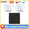 Battery-free, Waterproof, Self-powered Smart Switch; Wireless and Adhesive, Remote Control for Easy Household Use.