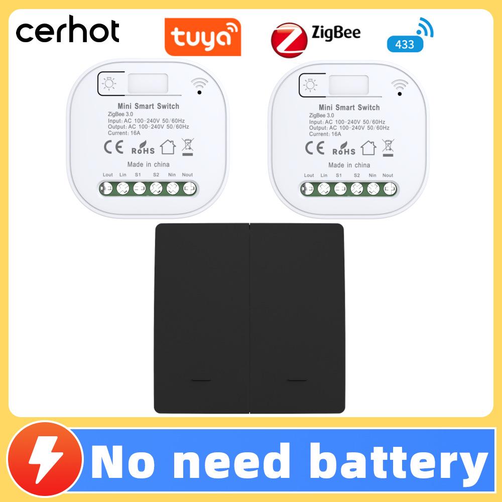 Battery-free, Waterproof, Self-powered Smart Switch; Wireless and Adhesive, Remote Control for Easy Household Use.