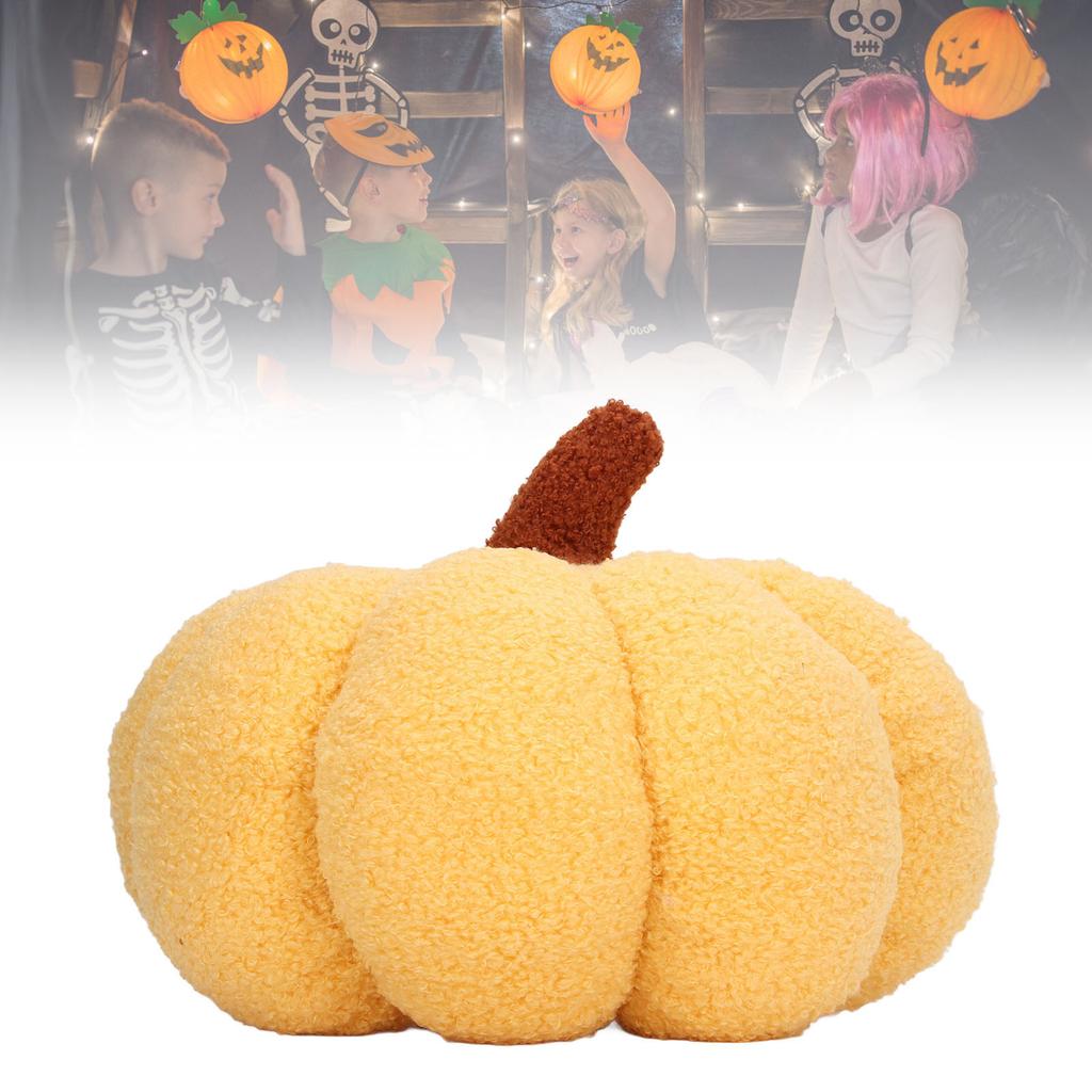 Pumpkin Plush Toys Soft Fuffy Simulation Innovative Cute Pumpkin Throw Pillow for Halloween Christmas Home Decor