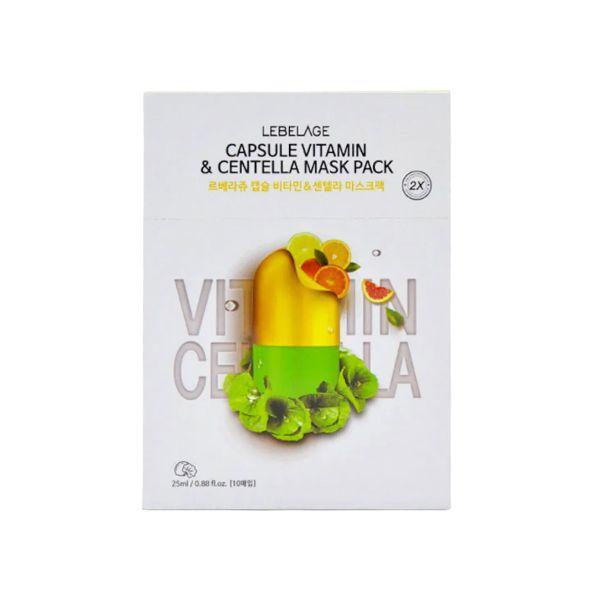 

LEBELAGE Capsule Vitamin & Centella 2X Mask Pack 10 Sheets