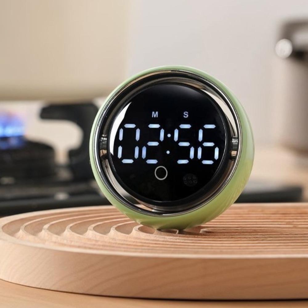 Voice Controlled Magnetic Kitchen Timer LED Display Manual Countdown Timer Study