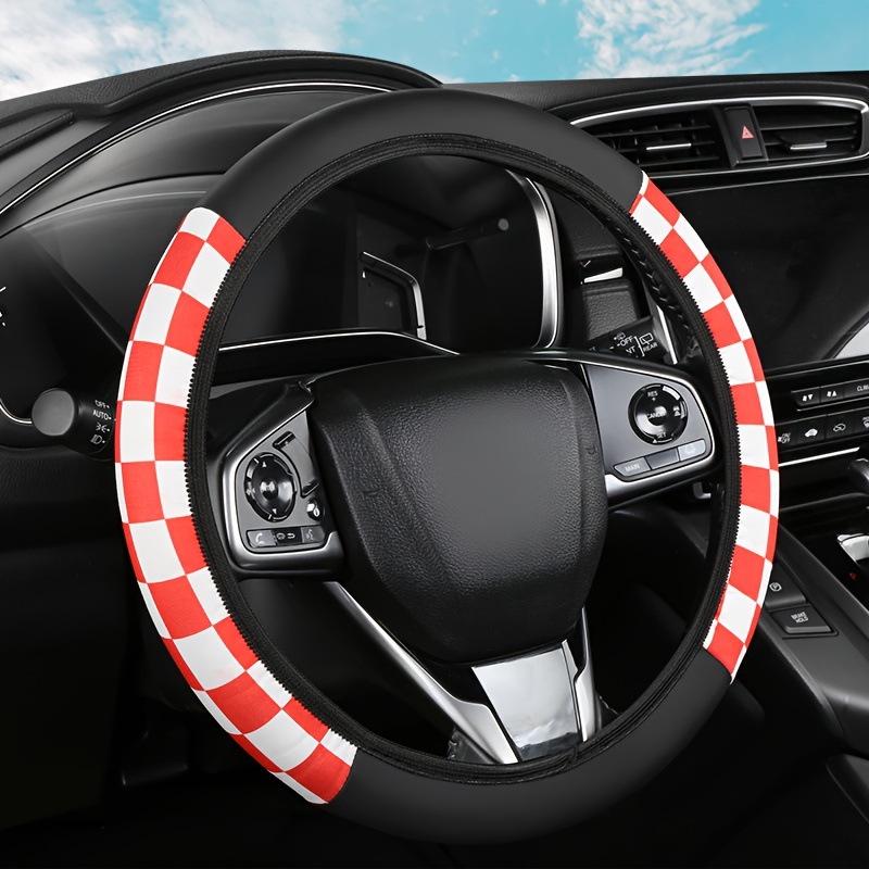 Universal 15" Four-Section Steering Wheel Cover, Diving Fabric