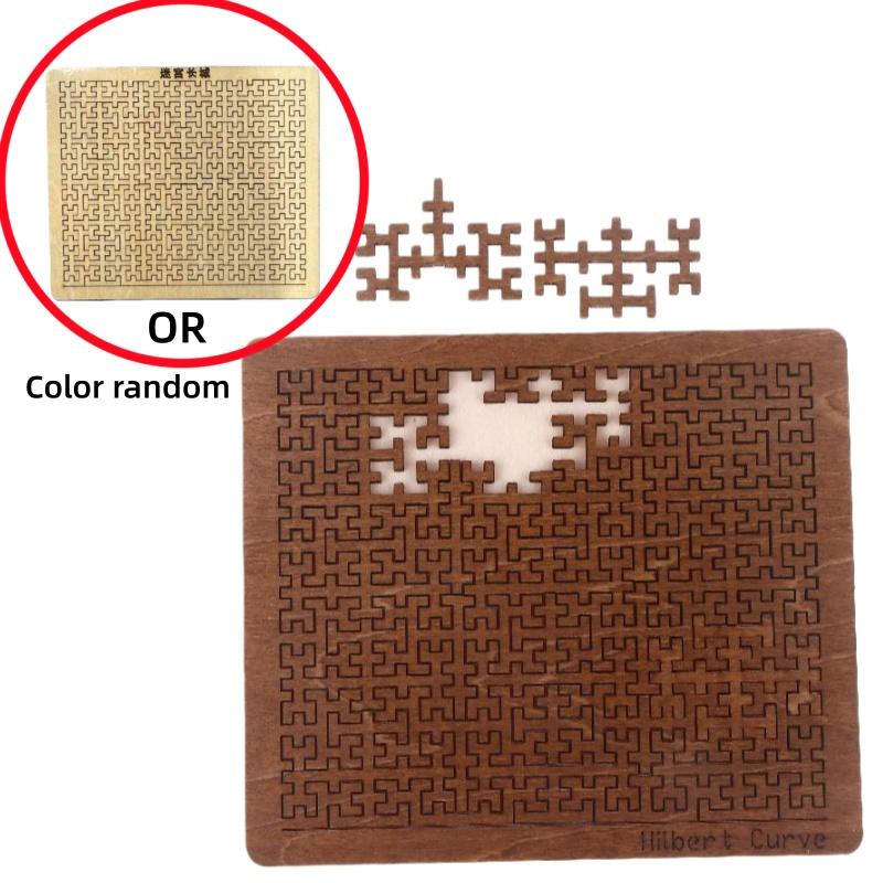 1/2/5Pcs Impossible Jigsaw Puzzles Brain-Teaser Tangram Board Games Impossible Wooden Iq Puzzles Toys For Adults