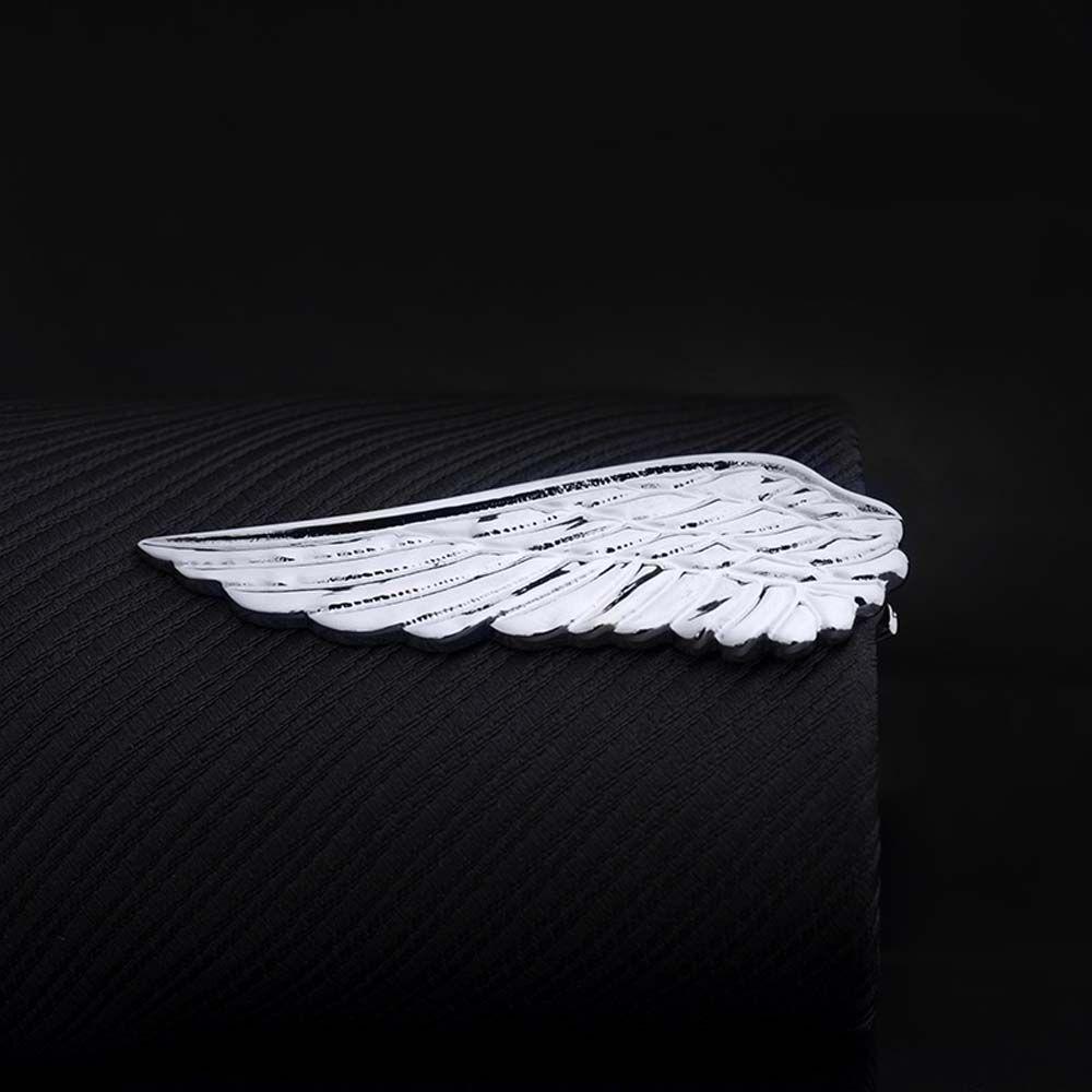 Wedding 1 Piece Silver Metal Gifts for Men Tie Clip Glasses Shape Necktie Clips Pin Jewelry