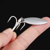 Tackle Sharp Back Thorn Turn Ring Sequins Carbon Steel Fishing Hook with Sequin Jigging Bait