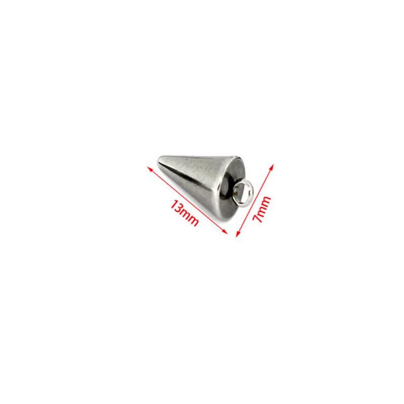 20Pcs/Lot Stainless Steel Metal Circular Cone Charms Pendants Necklace Earrings Accessories for DIY Jewelry Making Suppliers
