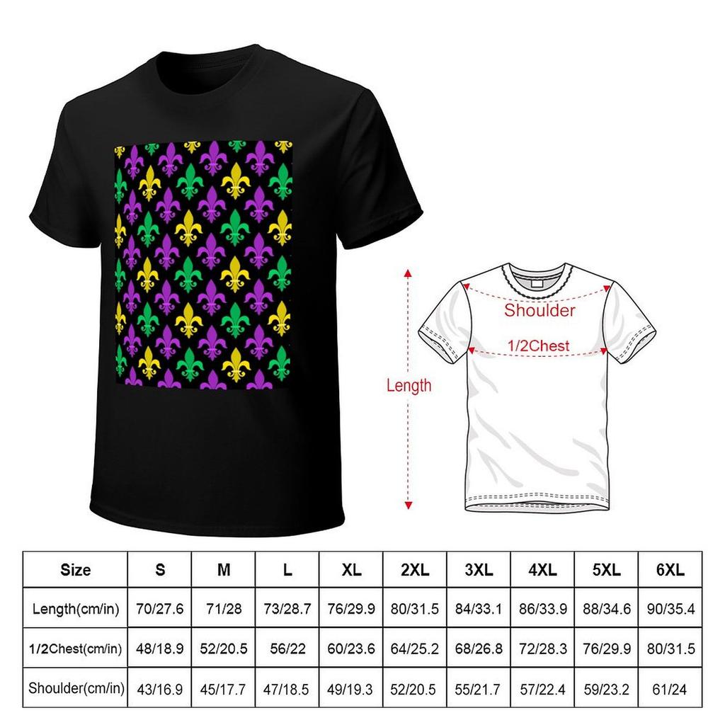 Mardi Gras Pattern Funny Carnival TShirt boys whites anime stuff t shirt men