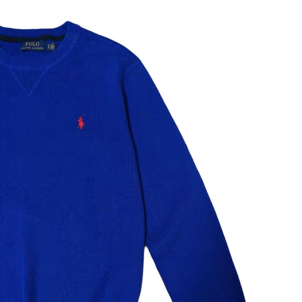 Polo Ralph Lauren Logo Embroidered Pullover Cotton Long Sleeve Knit Sweater Men Sweater MNPOSWE16820076-400
