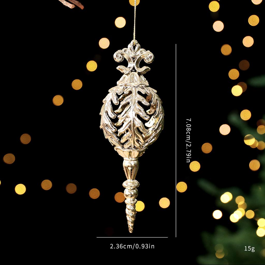Creative Gold Christmas Hanging Decoration Angel Snowflake Butterfly Dragonfly Christmas Tree Ornament Festival Favors Shopwindo