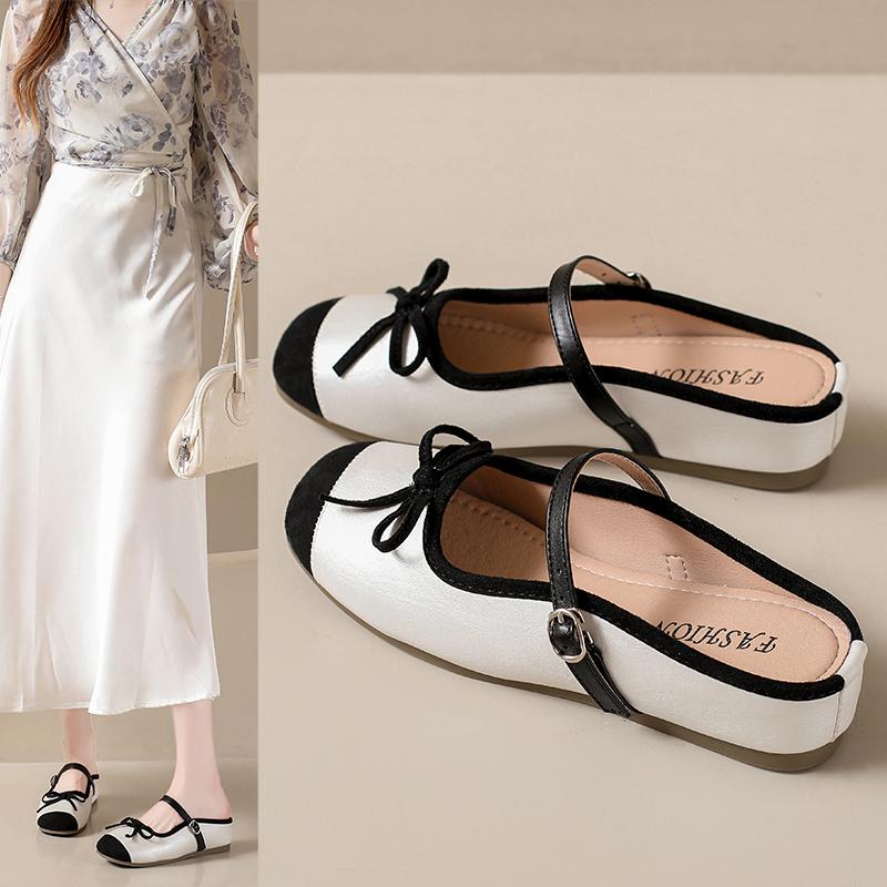 Fashion 2025 Ballet Flat Shoes Fashion Female Footwear Casual Sneaker Round Toe Flats Comfortable Dress Shoes Retro Leisure