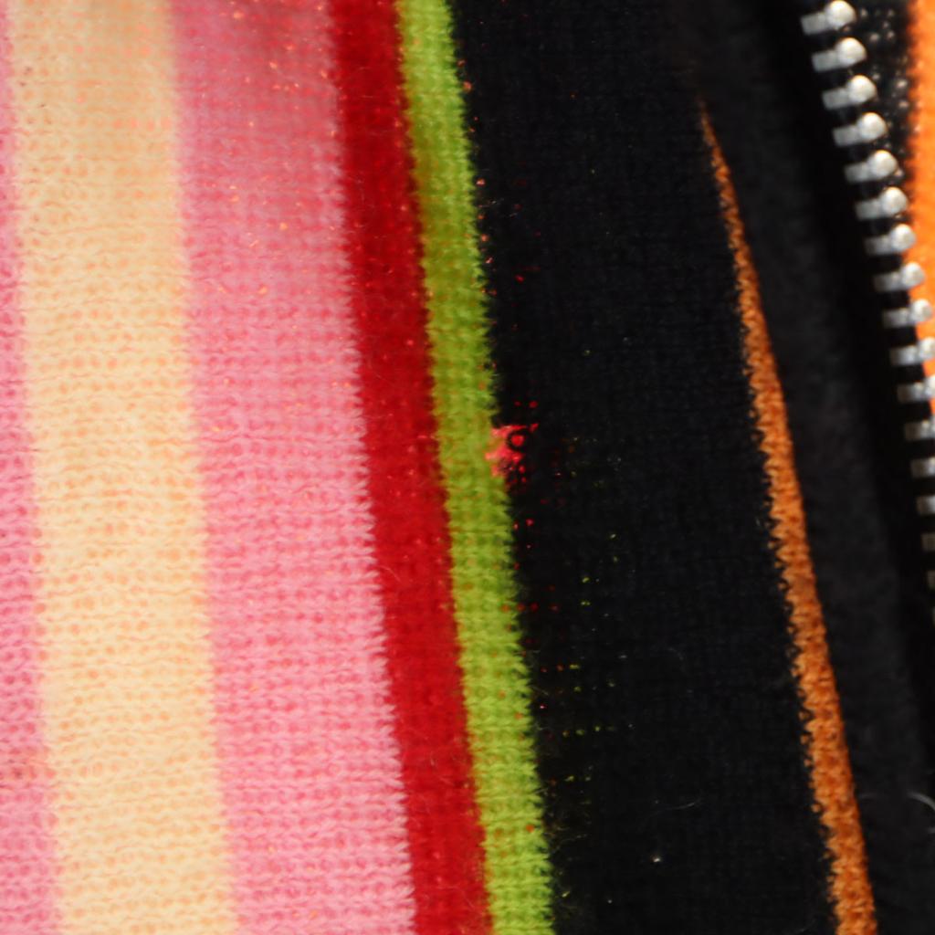 KENZO CLUB 90s Made in Japan Old Striped Pattern Long sleeve Half zip knit Women Used