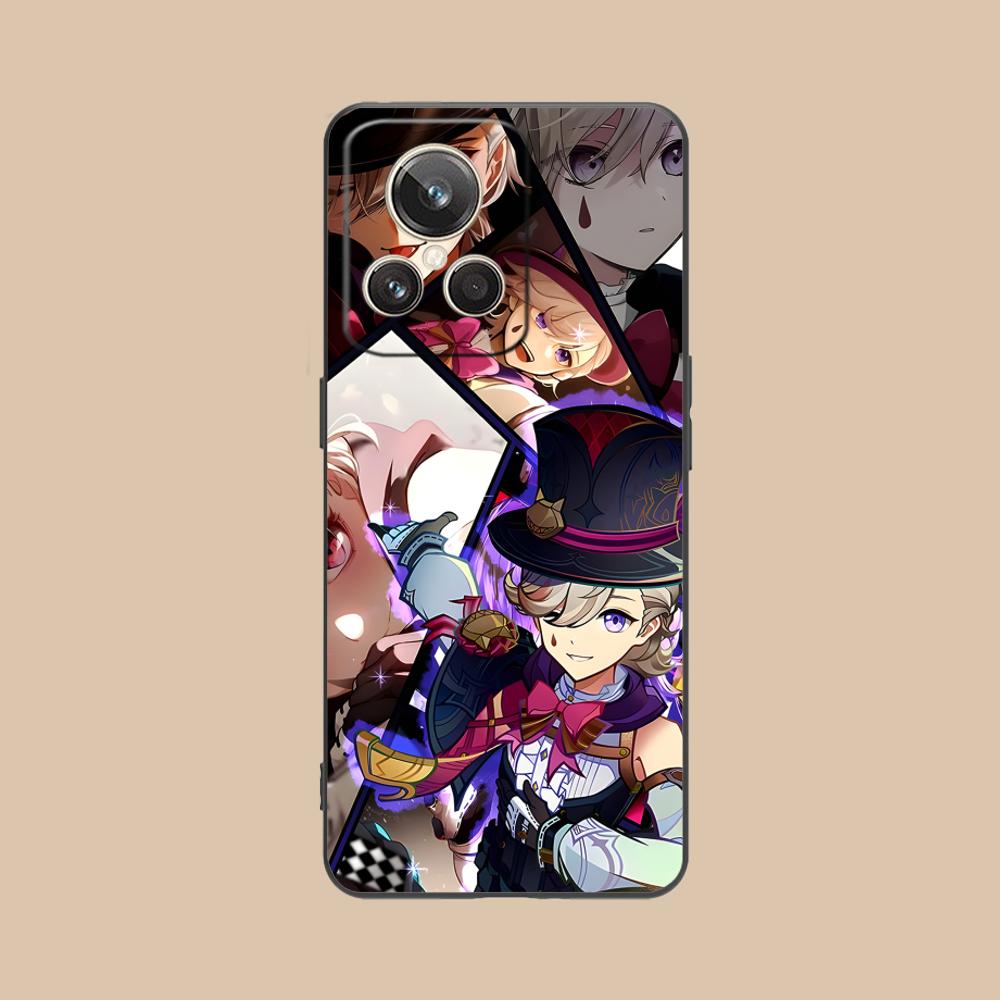 

Game GI Lyney Matte TPU Mobile Phone Case for Realme 15 14 13 12 11 10 9 Pro Plus T i Lite 5G Colorful Printing Cover realme 9i 5G