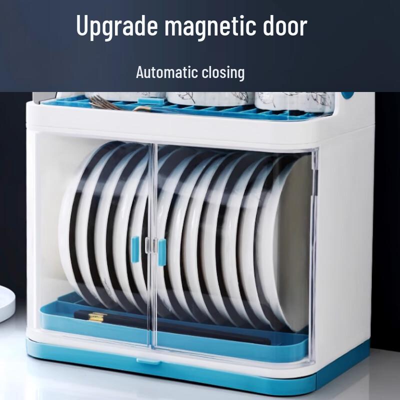 Kitchen Dish Drying Rack with Lid