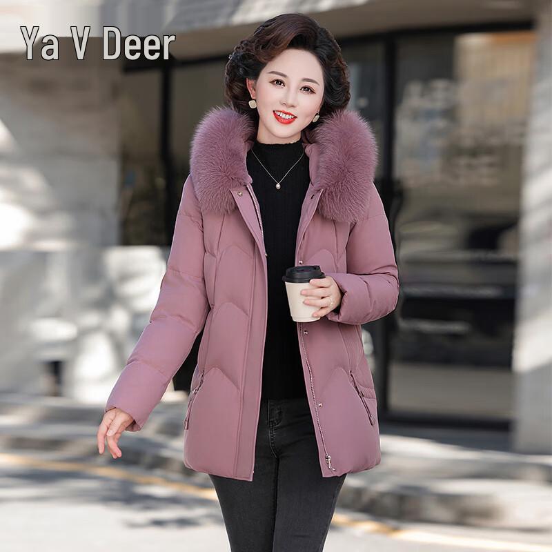 

Женский утолщенный пуховик Yalu с капюшоном и воротником из лисьего меха 5XL