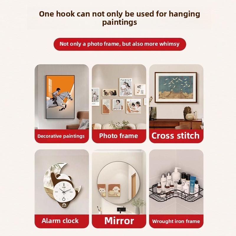 3 Stück Kein Stanzen Fotorahmen Selbstklebende Heftklammerhaken