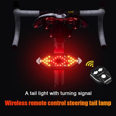 Wireless Bike Horn Alarm with Turn Signals USB Rechargeable Warning Cycling Lighting for Night Riding Bike Tail Lights