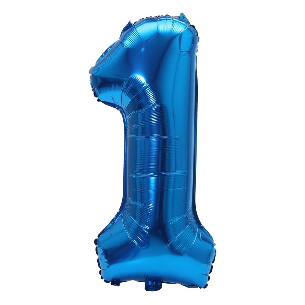 32inch Blue Number Foil Balloon 0-9 for Birthday Party Decoration Baby Shower Supplie Boy Man Toddler Baby Birthday Decoration