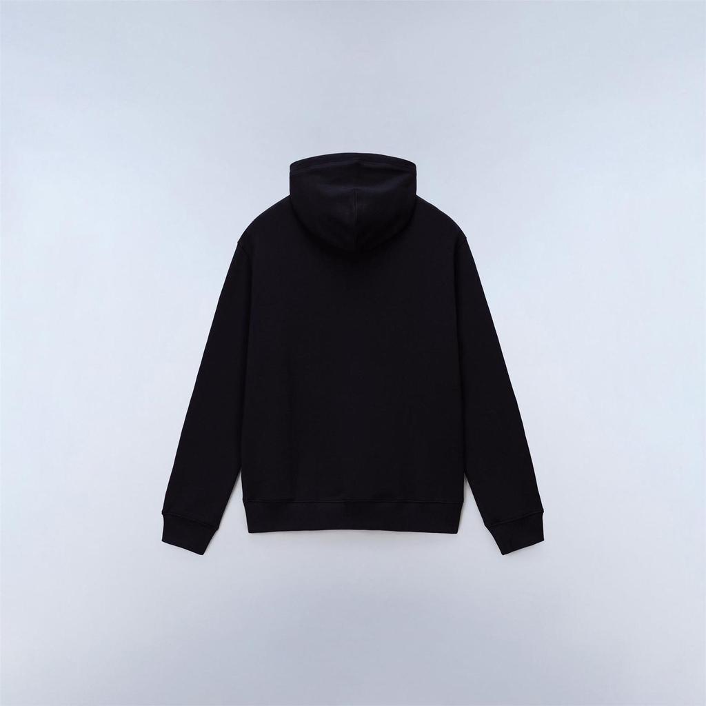 Napapijri Mens Box Logo Cotton Loose Fit Hoodie
