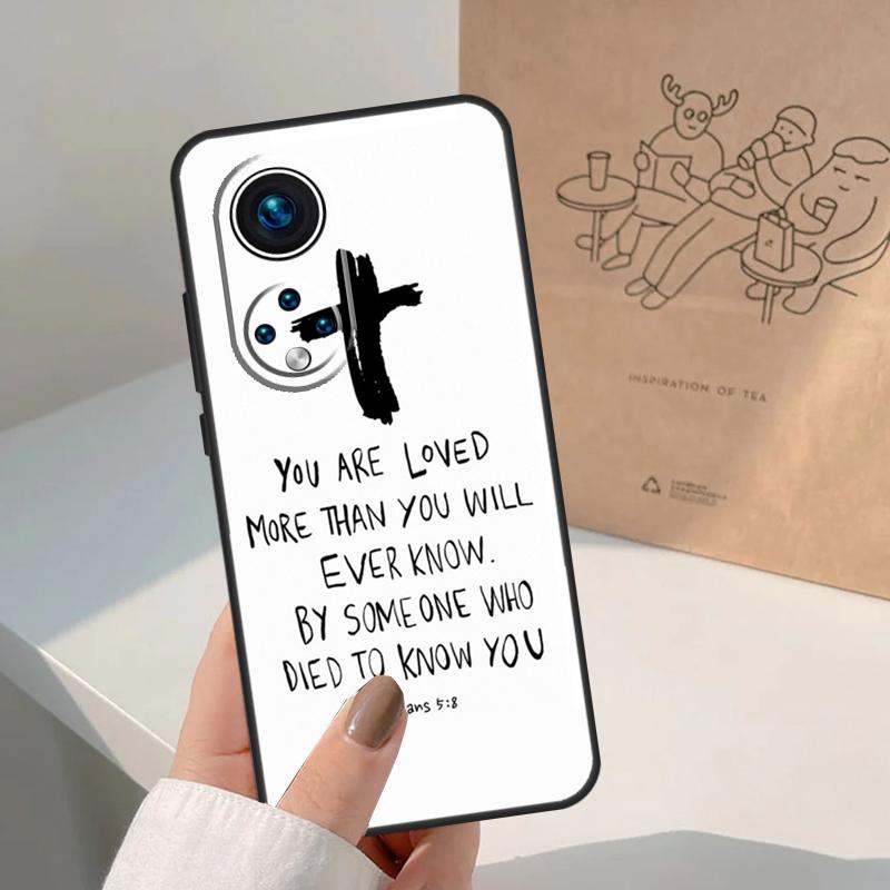 Christ Jesus Bible Verse Cross For Honor Magic 8 5 6 7 Pro Case For Honor 400 200 Lite 50 70 90 X8c X8b X9a X9b X9c X9d Win