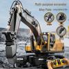 Alloy Electric Remote Control Excavator 2026: Multi-functional Large Toy for Boys' Education