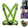 Adjustable Safety Reflective Vest Straps Jacket Night Running Cycling Sport Gear
