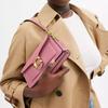 Coach Tabby 20 Logo Snap Fastening Polished Pebbled Leather Handy Crossbody Shoulder Bag Small Women's Pink