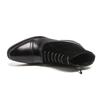 Men Formal Business Ankle Boots Black Brown Leather Shoes High Boots Brogue Boots Large Size