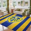 Leeds United Design Crystal Velvet Rug Soft Decorative Mat for Bedroom Entrance