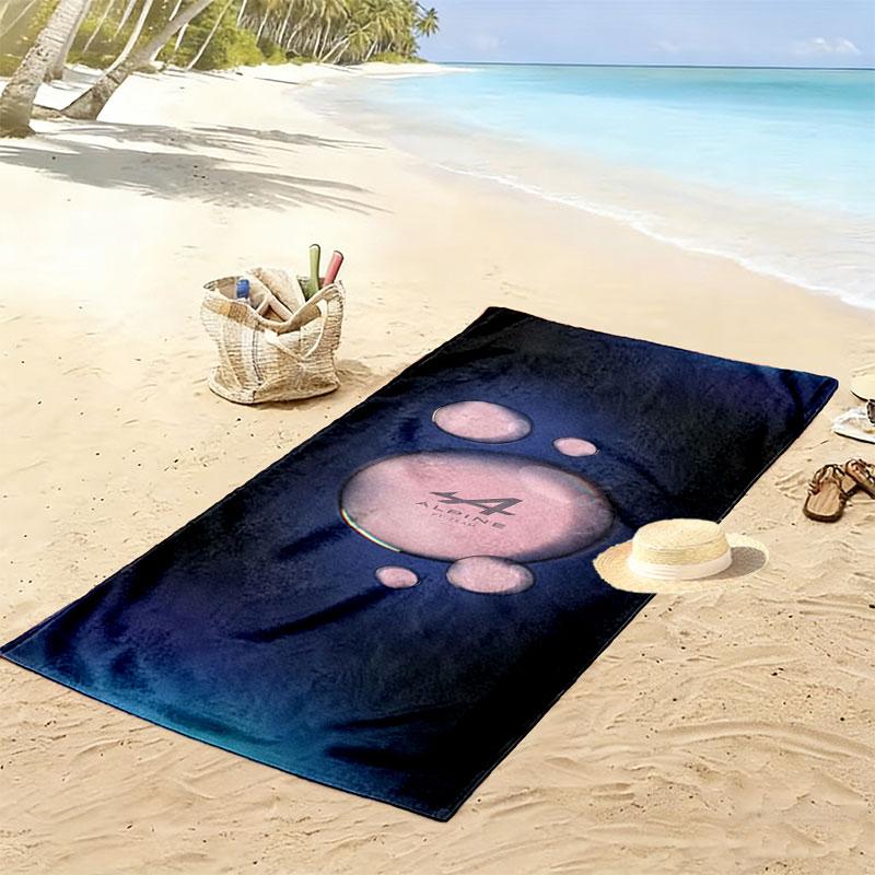 Asciugamano da Spiaggia Stampa Alpine F1, Asciugamano Grande Morbido Asciugatura Rapida per Spiaggia Campeggio Nuoto