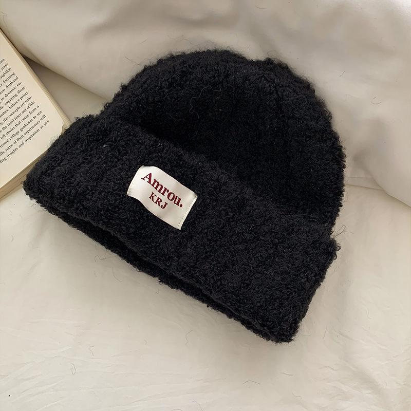 

Knitted Hat for Women in Autumn and Winter Students Thickened Warm Headband Ear Protection Cold Hat Small Woolen Hat Showing Face Trendy M（56-58cm）