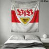 VfB Stuttgart Wall Tapestry Aesthetic Wall Hanging Printed Fabric Blanket Decorative Tapestries for Bedroom Living Room Home Decor