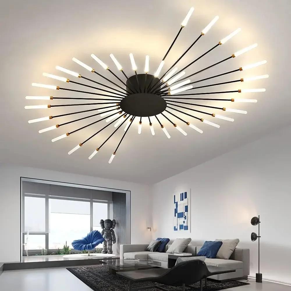 Minimalistischer LED-Deckenleuchter, Küchenbeleuchtung, Heimdekoration, dekorative Lampe mit Fernbedienung für Schlafzimmer, Wohnzimmer