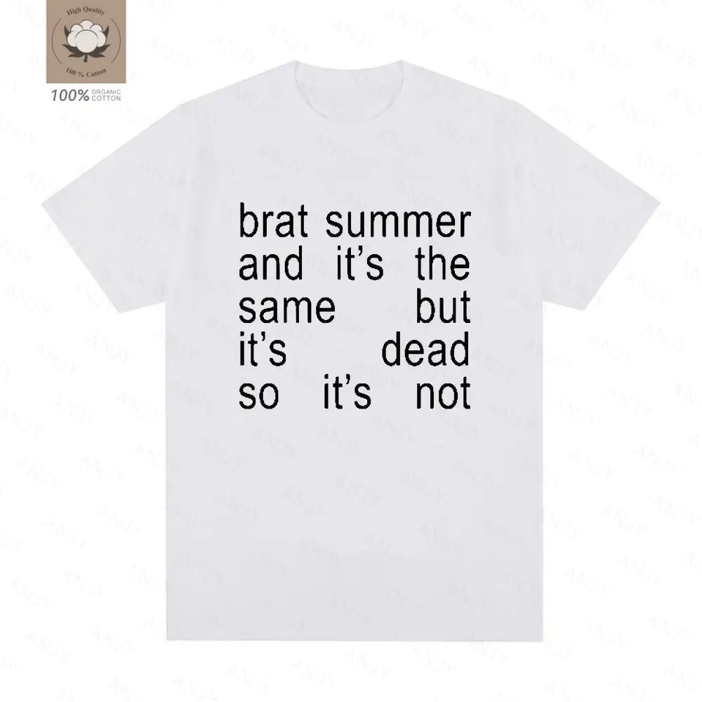 Charli Xcx Brat Summer And Its Same Album Tshirt Unisexs Fashion Harajuku Tshirt Casual Comfortable Extra Large Tshirt