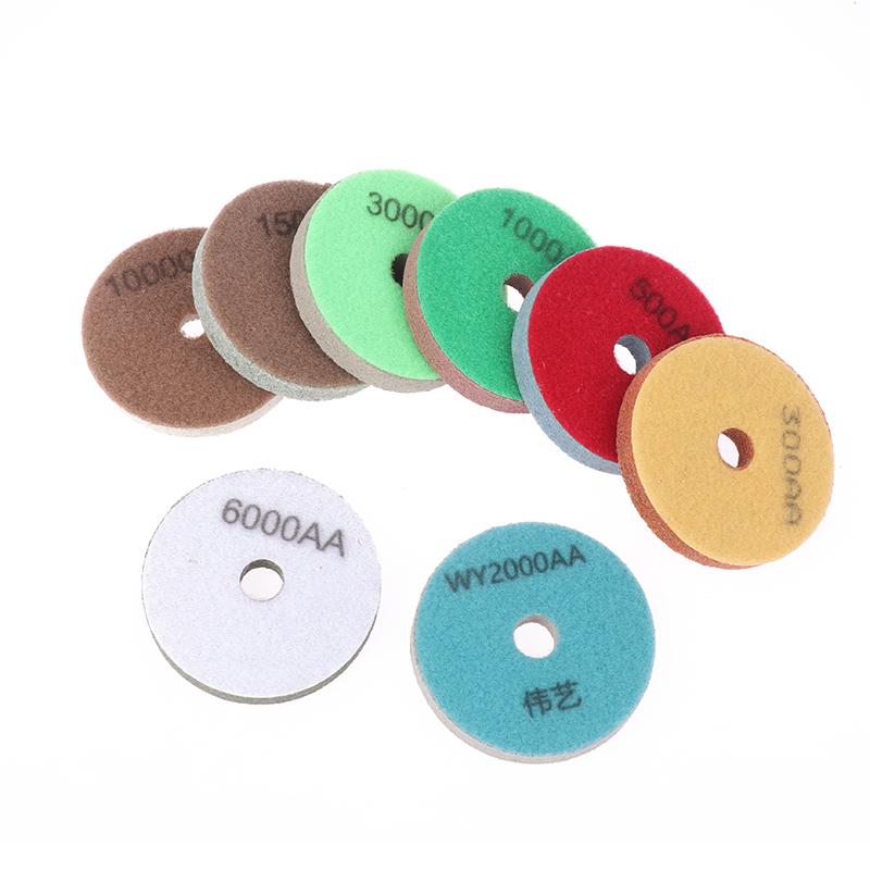 3"Sponge Diamond Polishing Pads Granite  Artificial Stone Polishing Cleaning Tool Concrete Sanding Disc For Polisher